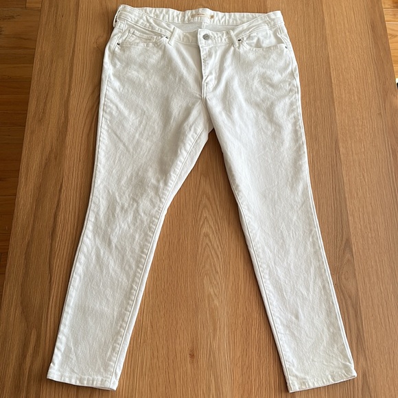 Levi’s 711 Skinny Jeans Soft Clean White - Picture 4 of 11